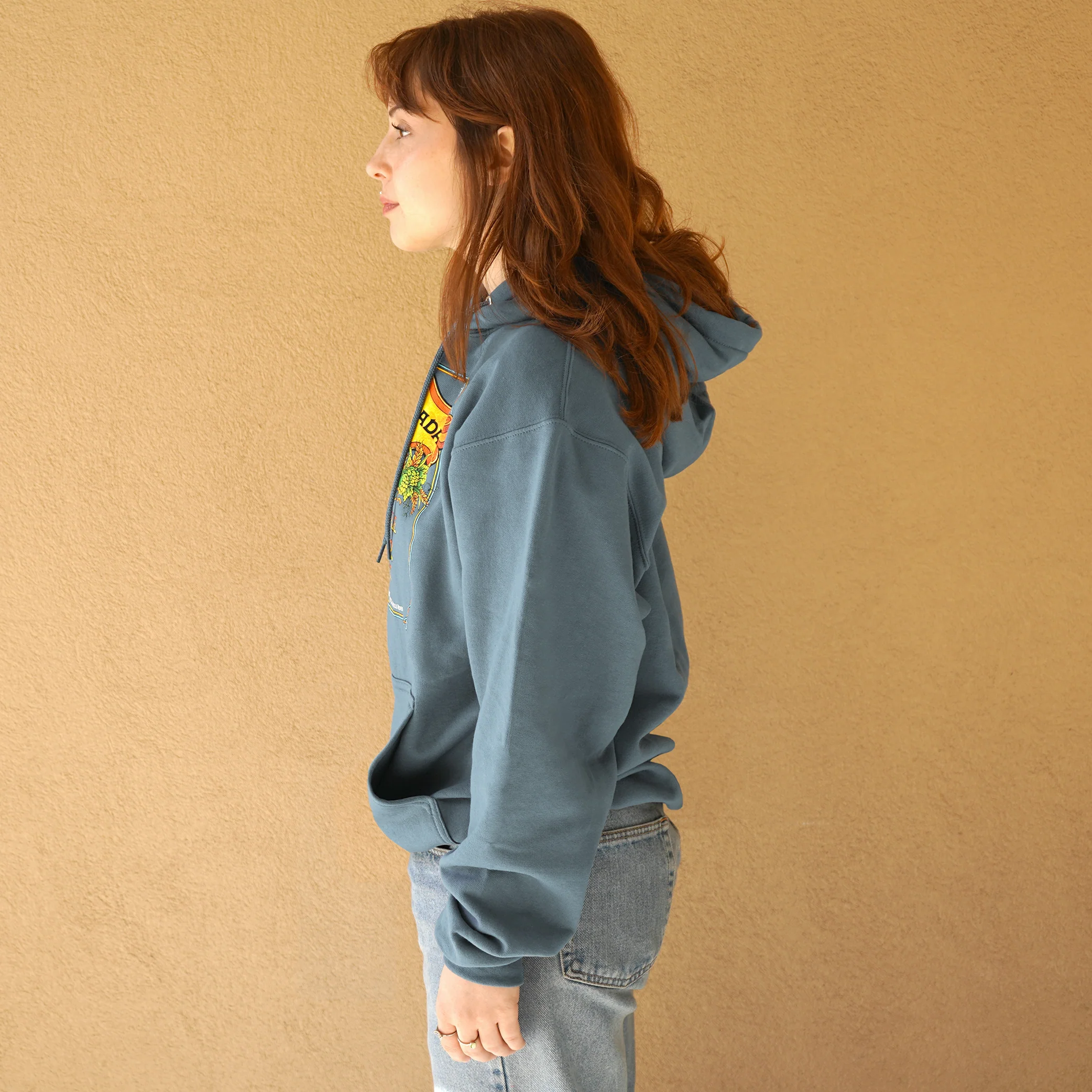 Pale Ale - Porter - Stout Hooded Sweatshirt | Steel Blue