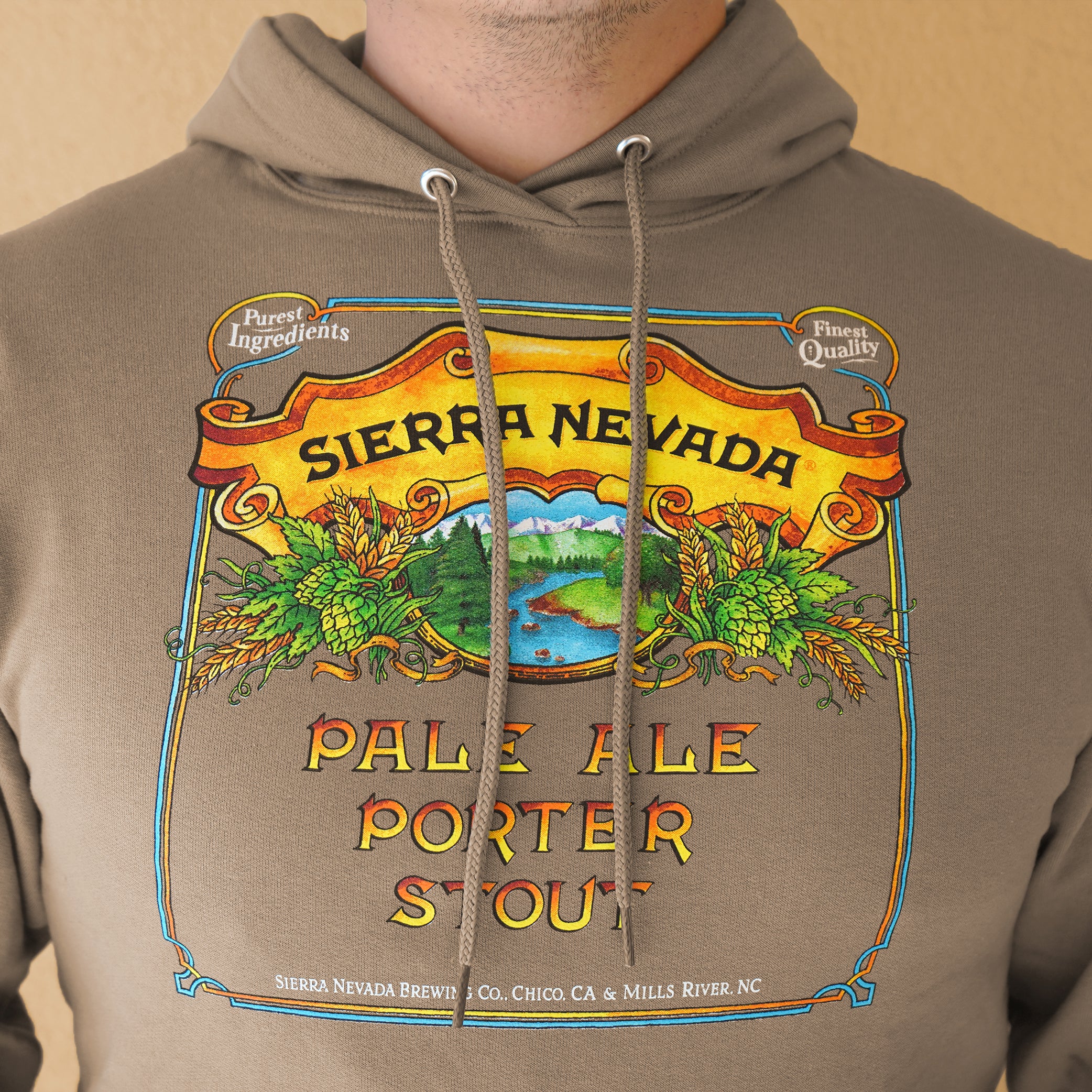 Pale Ale - Porter - Stout Hooded Sweatshirt | Coyote Brown