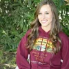 Pale-Porter-Stout Maroon Hooded Sweatshirt