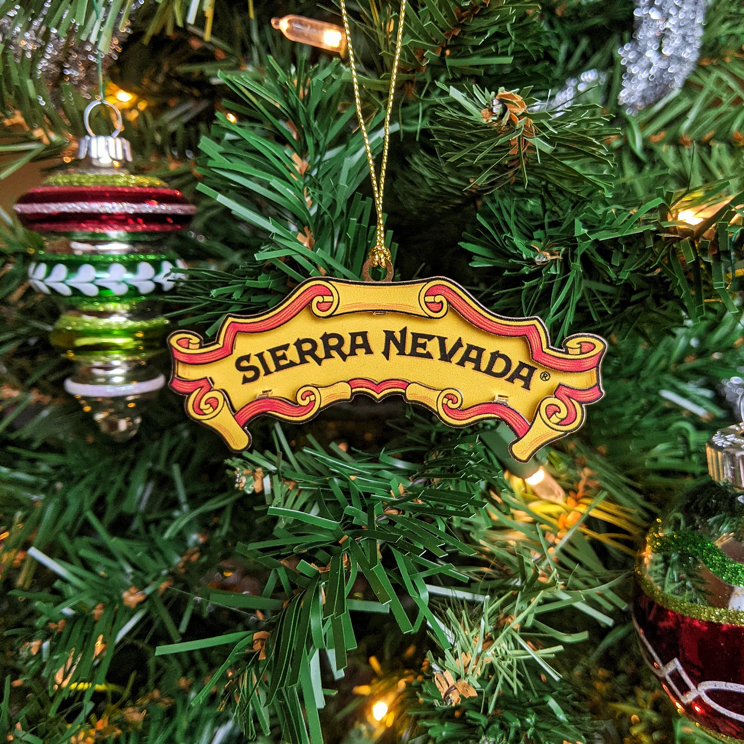 Sierra Nevada Banner Ornament