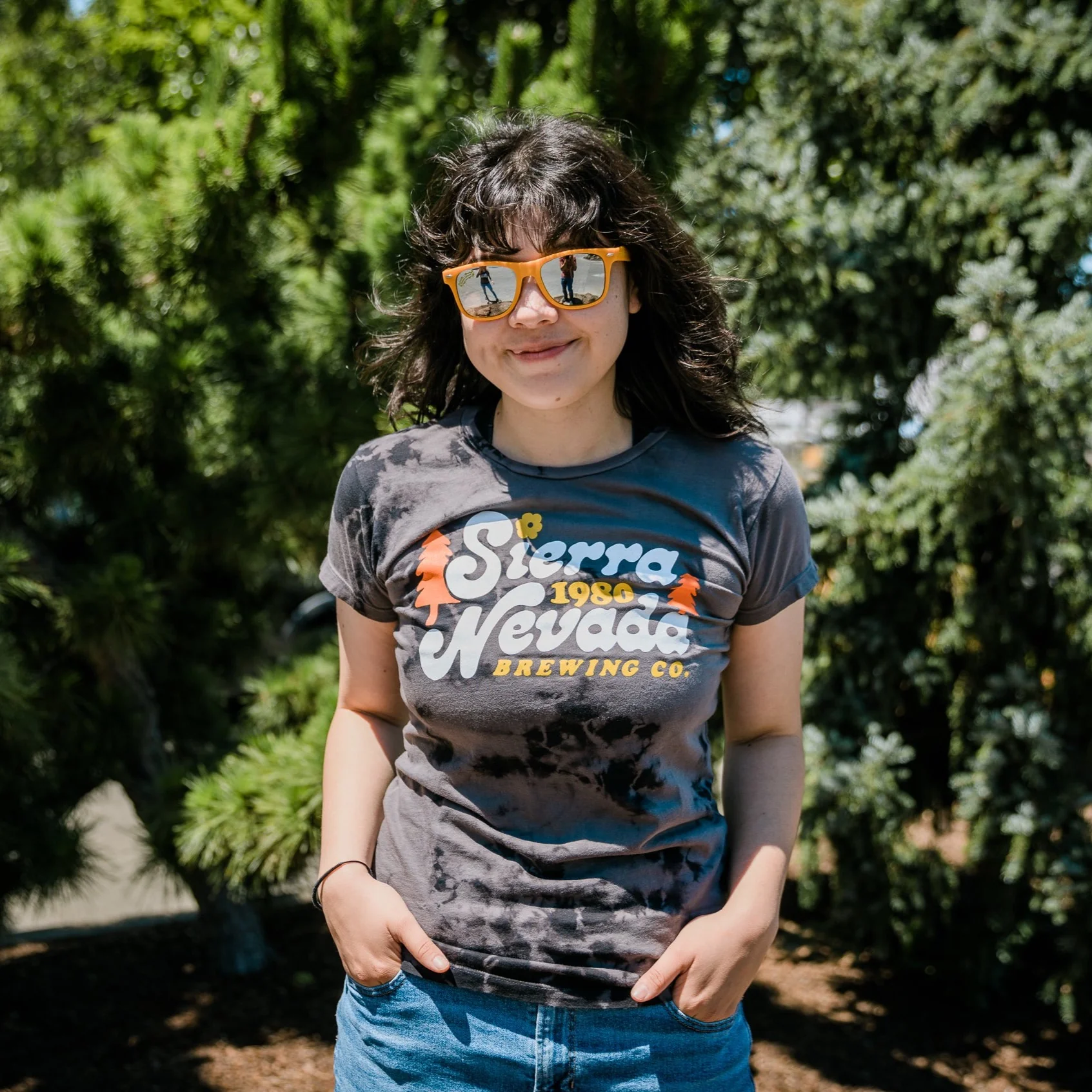 Women's Acid Washed Retro Shirt